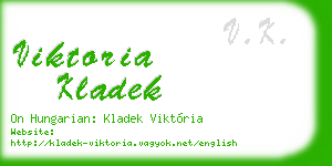 viktoria kladek business card